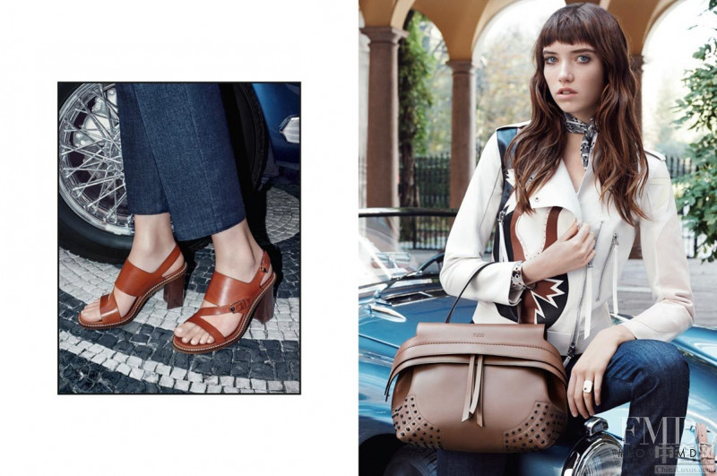 Grace Hartzel featured in  the Tod\'s advertisement for Spring/Summer 2016