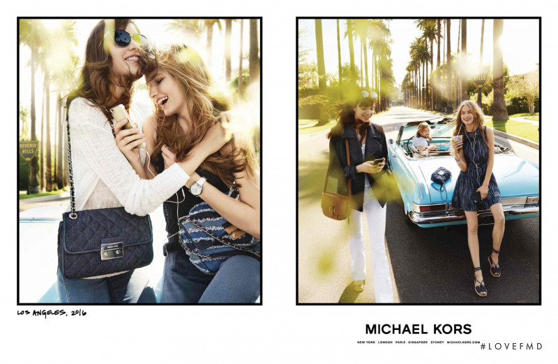 Grace Hartzel featured in  the Michael Michael Kors advertisement for Spring/Summer 2016