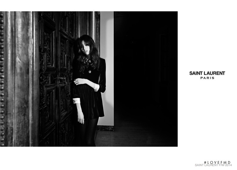 Grace Hartzel featured in  the Saint Laurent advertisement for Autumn/Winter 2016