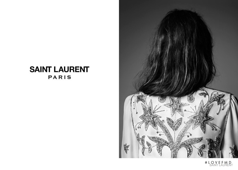 Grace Hartzel featured in  the Saint Laurent Psyche Rock Campaign advertisement for Autumn/Winter 2017