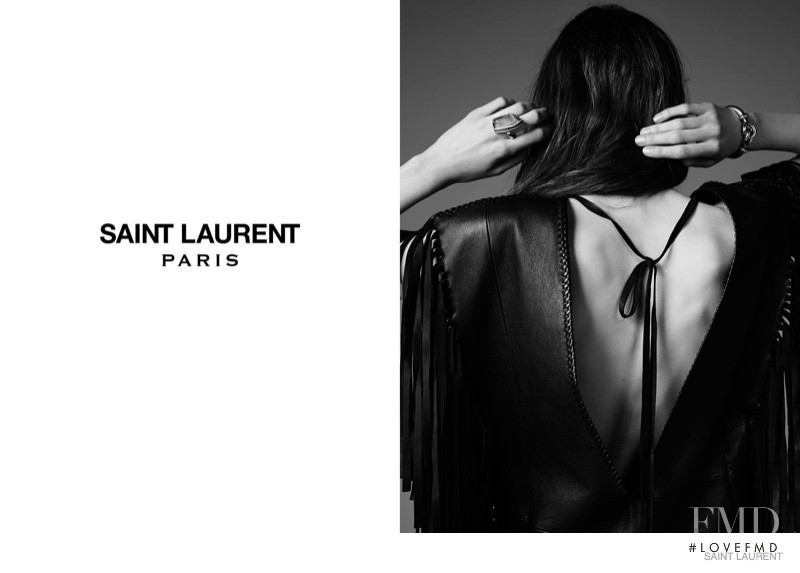 Grace Hartzel featured in  the Saint Laurent Psyche Rock Campaign advertisement for Autumn/Winter 2017