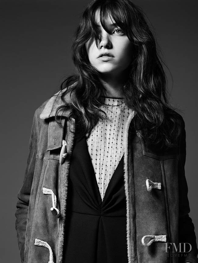 Grace Hartzel featured in  the Saint Laurent lookbook for Pre-Fall 2014