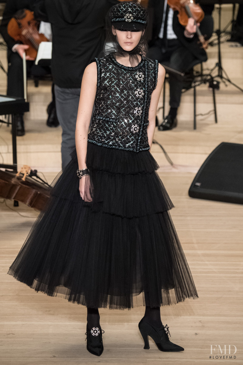 Vittoria Ceretti featured in  the Chanel fashion show for Pre-Fall 2018