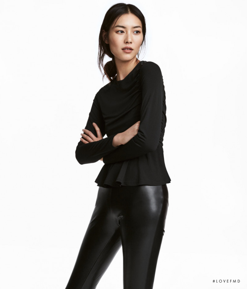 Liu Wen featured in  the H&M catalogue for Autumn/Winter 2017