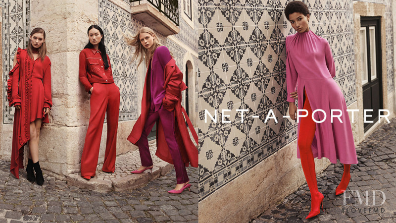 Grace Elizabeth featured in  the Net-a-Porter advertisement for Spring/Summer 2017