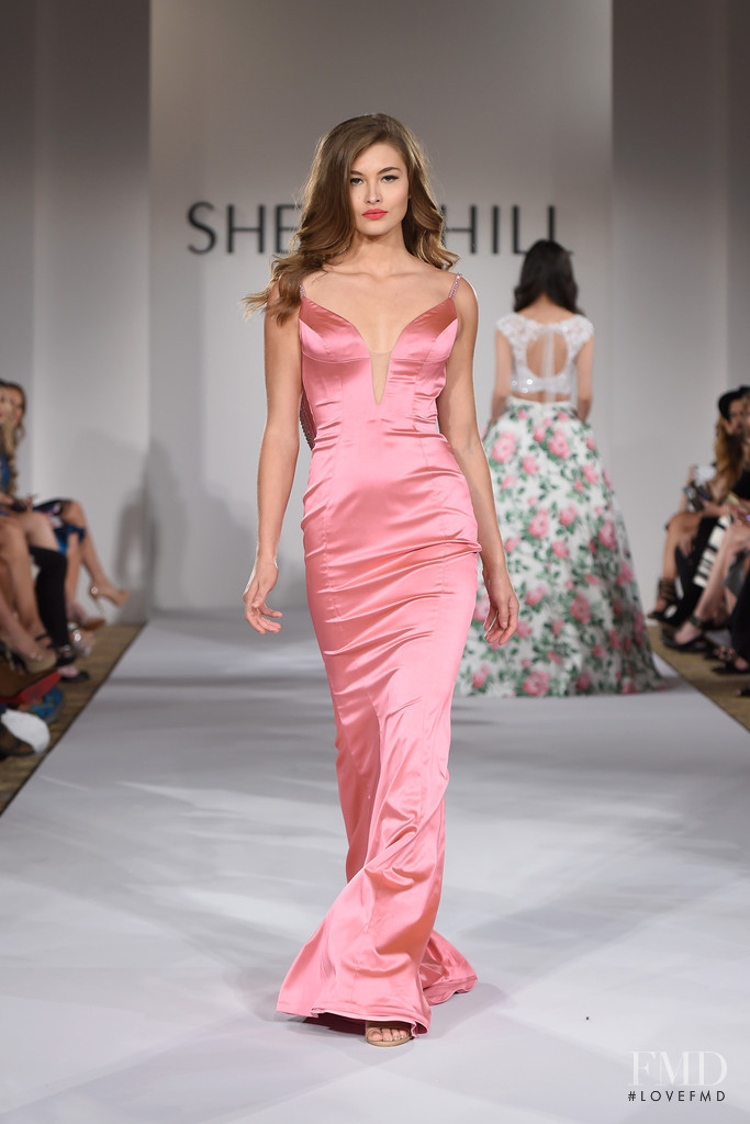 Grace Elizabeth featured in  the Sherri Hill fashion show for Spring/Summer 2017