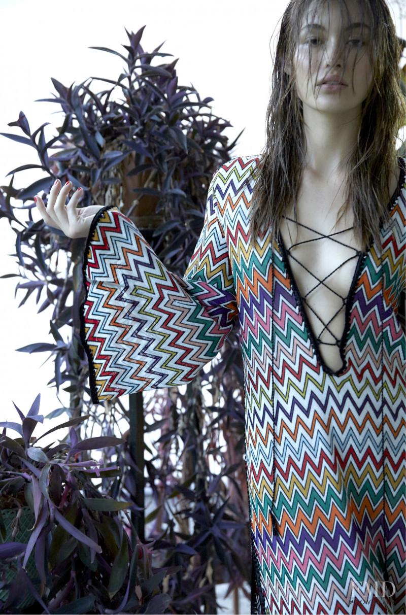 Grace Elizabeth featured in  the Missoni Beachwear lookbook for Spring/Summer 2017