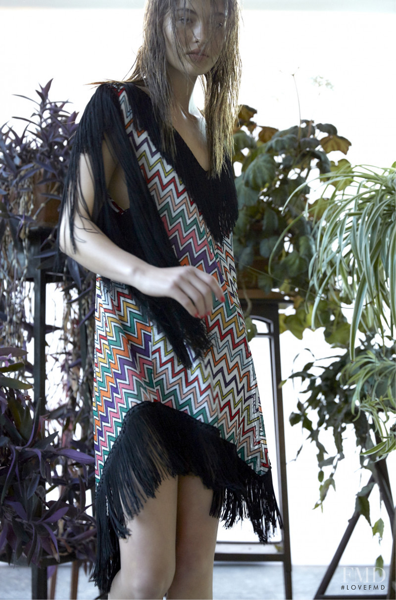 Grace Elizabeth featured in  the Missoni Beachwear lookbook for Spring/Summer 2017