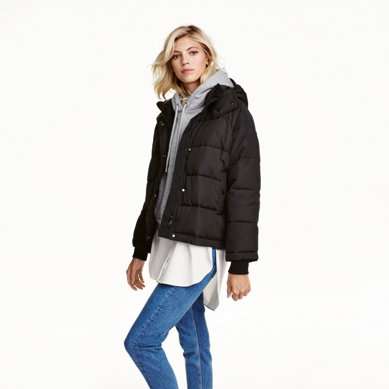 Devon Windsor featured in  the H&M catalogue for Winter 2016