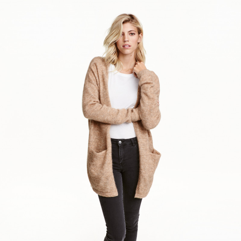 Devon Windsor featured in  the H&M catalogue for Winter 2016