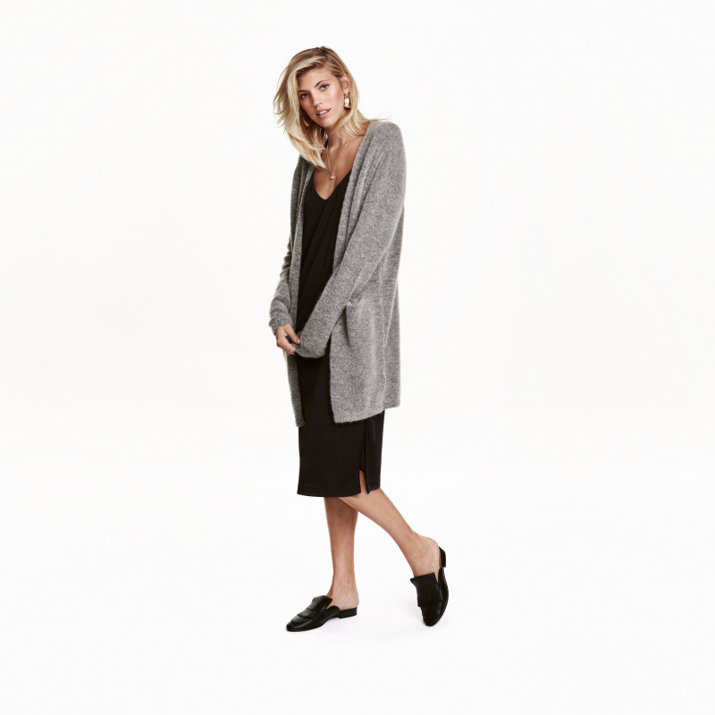 Devon Windsor featured in  the H&M catalogue for Winter 2016