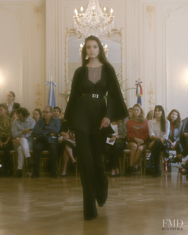 Camille Hurel featured in  the Vanessa Seward fashion show for Spring/Summer 2018