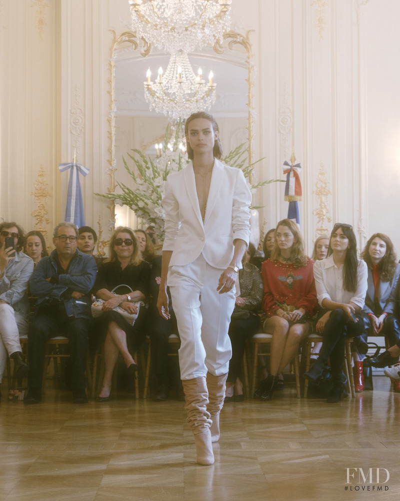 Birgit Kos featured in  the Vanessa Seward fashion show for Spring/Summer 2018