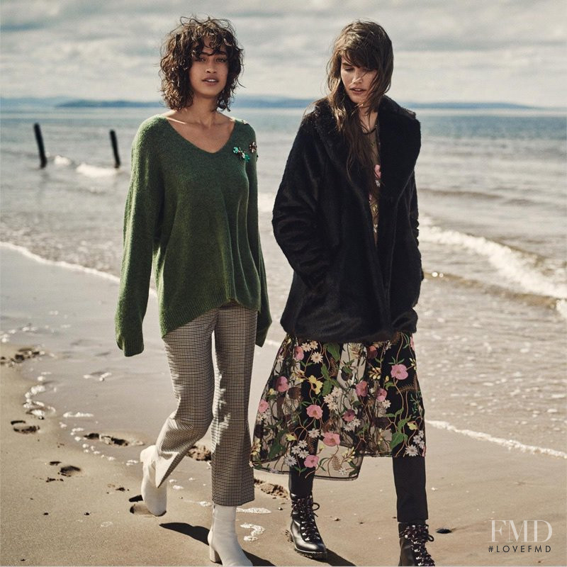 Vanessa Moody featured in  the H&M lookbook for Winter 2017