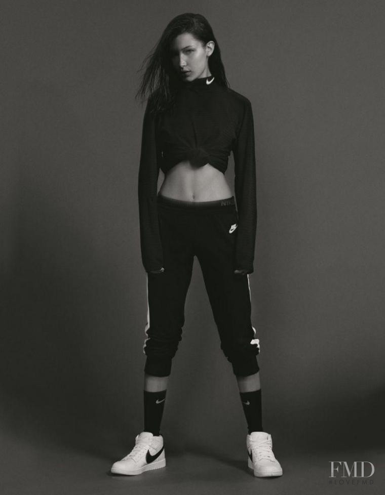 Bella Hadid featured in  the Nike x Riccardo Tisci advertisement for Spring/Summer 2017