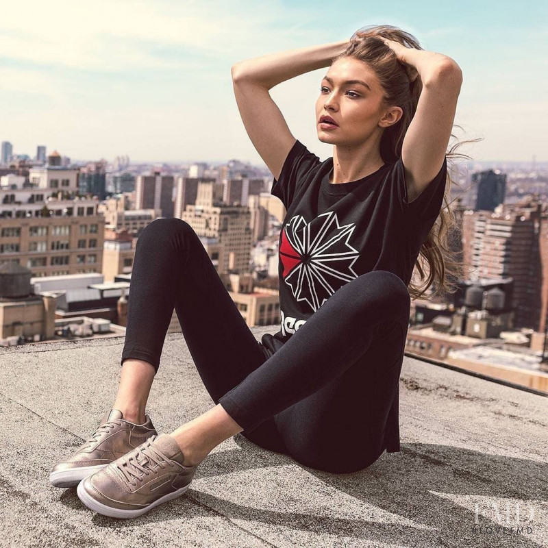 Gigi Hadid featured in  the Reebok advertisement for Autumn/Winter 2017