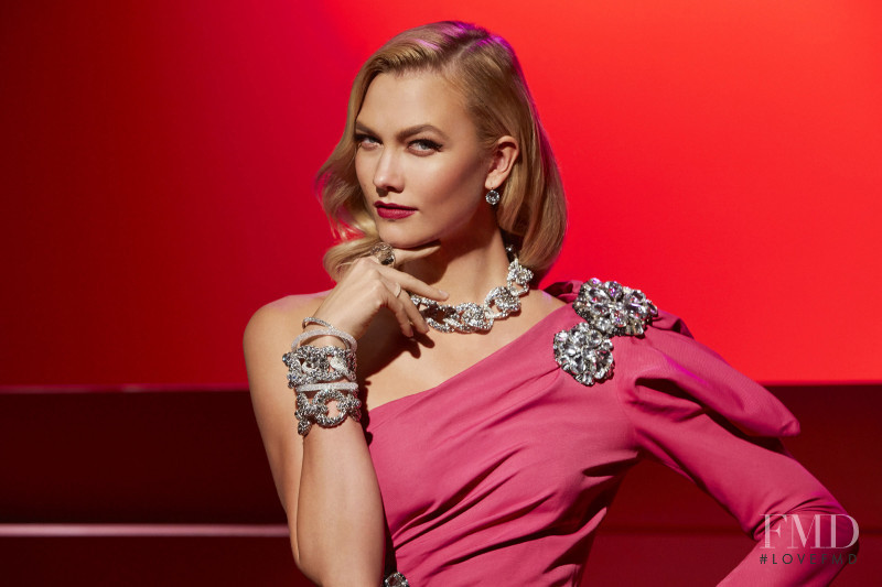 Karlie Kloss featured in  the Swarovski Channels Hollywood Icons for Swarovski 2017 advertisement for Spring/Summer 2017