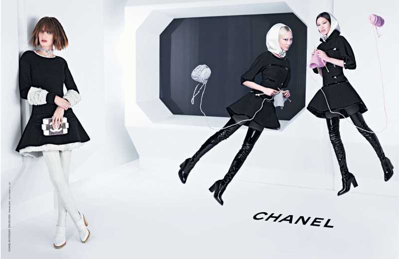 Ashleigh Good featured in  the Chanel advertisement for Autumn/Winter 2013