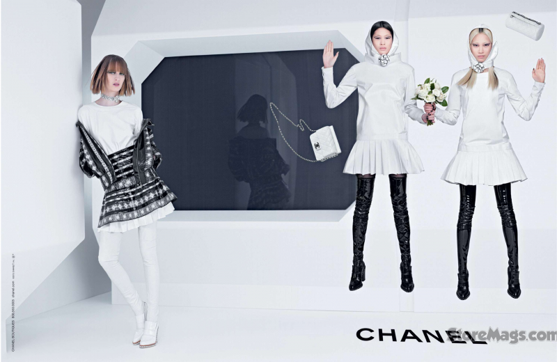 Ashleigh Good featured in  the Chanel advertisement for Autumn/Winter 2013