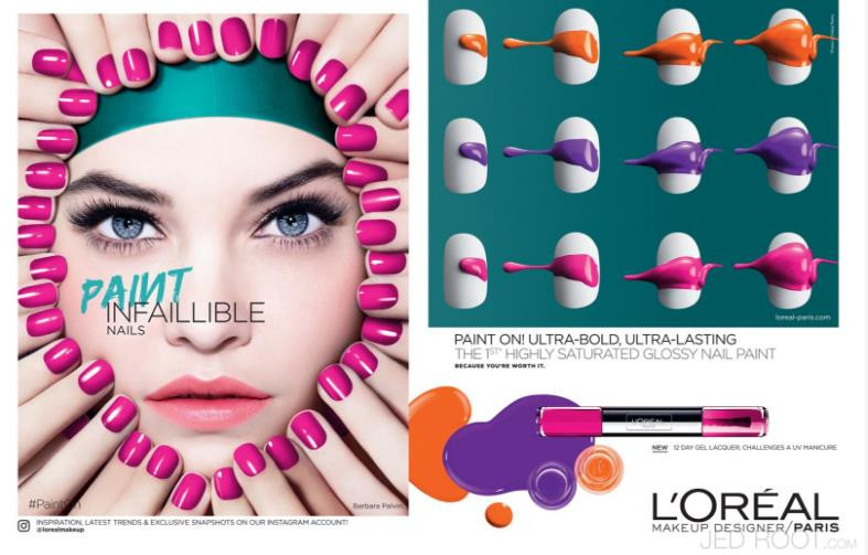 Barbara Palvin featured in  the L\'Oreal Paris Infallible Eyeliner  advertisement for Spring/Summer 2017