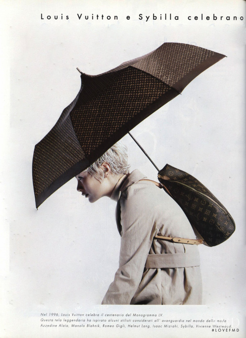 Carolyn Murphy featured in  the Louis Vuitton advertisement for Autumn/Winter 1996