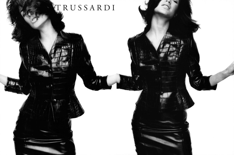 Carolyn Murphy featured in  the Trussardi advertisement for Autumn/Winter 1995