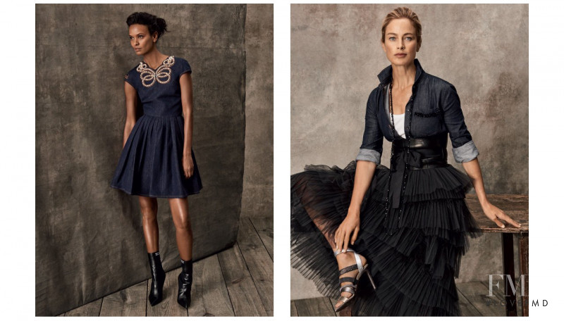 Carolyn Murphy featured in  the Holt Renfrew catalogue for Autumn/Winter 2017