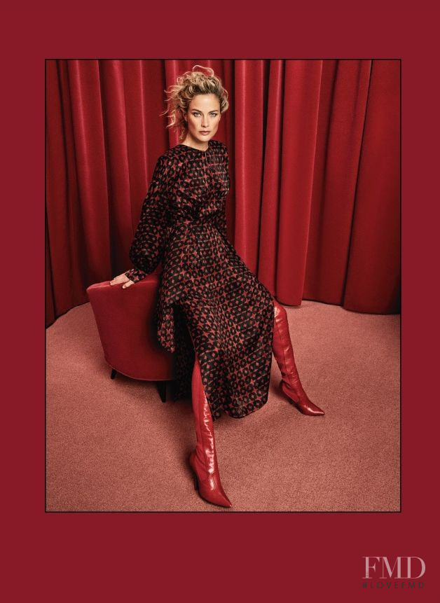 Carolyn Murphy featured in  the Holt Renfrew catalogue for Autumn/Winter 2017