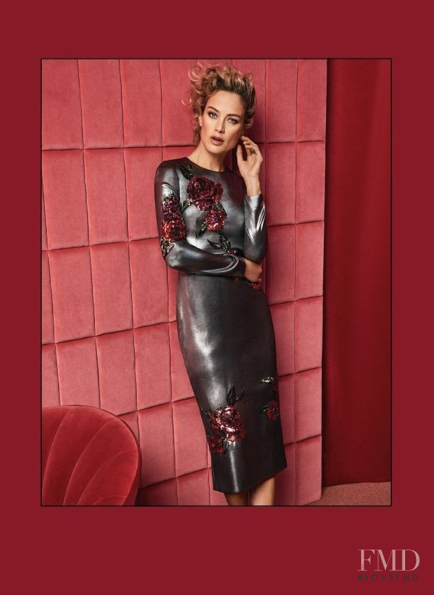 Carolyn Murphy featured in  the Holt Renfrew catalogue for Autumn/Winter 2017