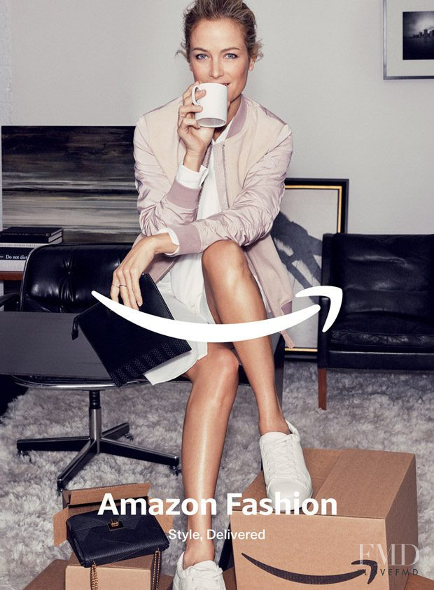 Carolyn Murphy featured in  the Amazon Fashion advertisement for Spring 2017