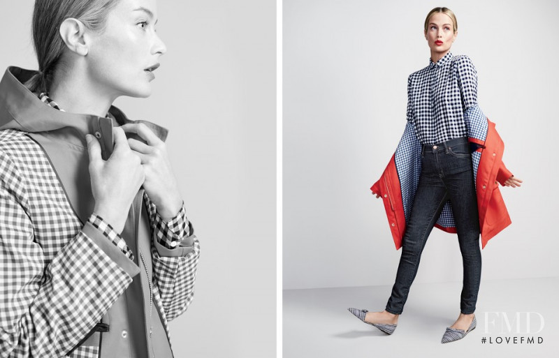 Carolyn Murphy featured in  the J.Crew advertisement for Spring/Summer 2017
