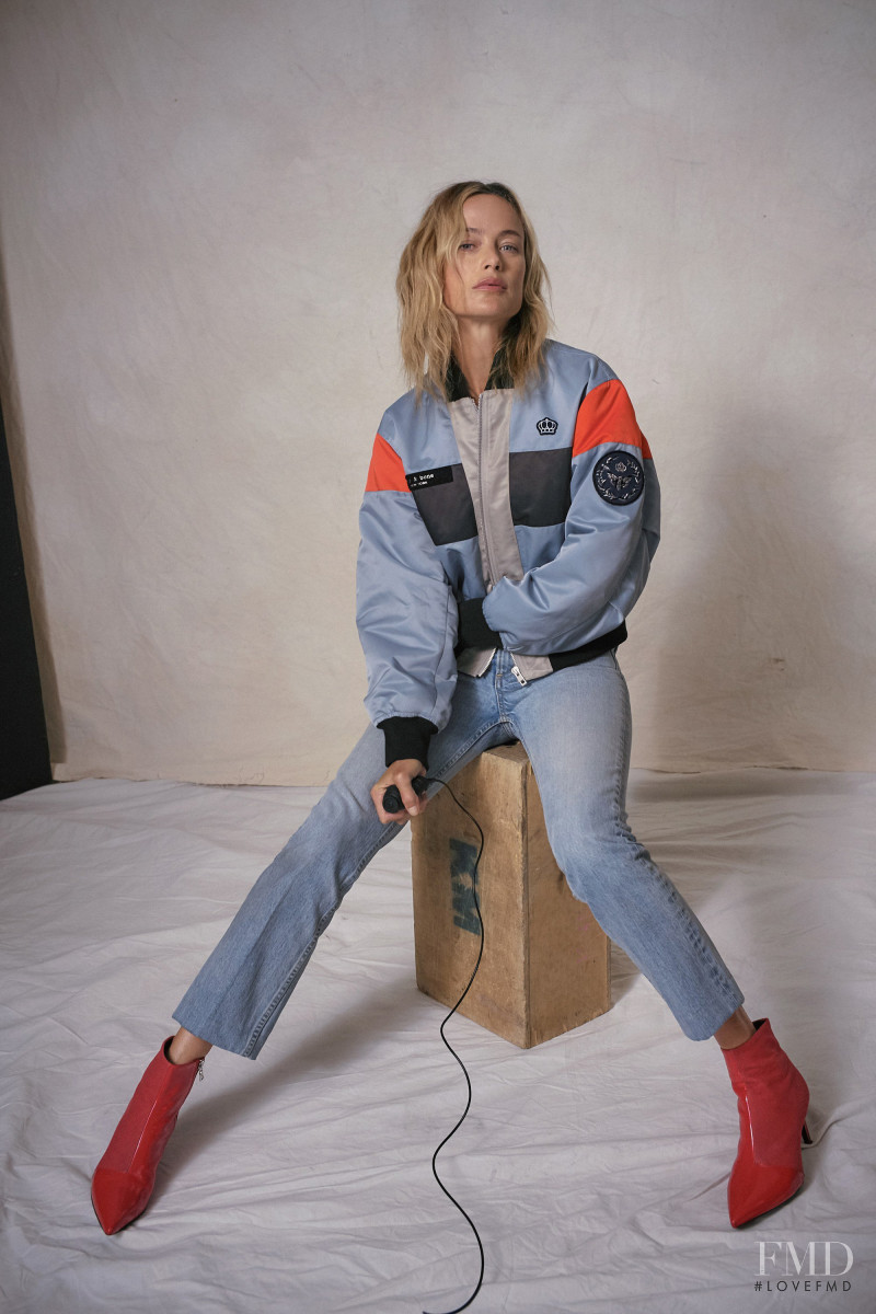 Carolyn Murphy featured in  the rag & bone advertisement for Spring/Summer 2018