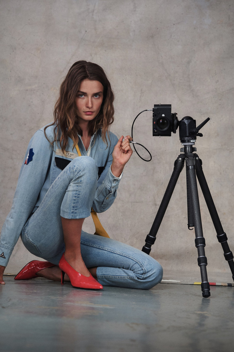 Andreea Diaconu featured in  the rag & bone advertisement for Spring/Summer 2018