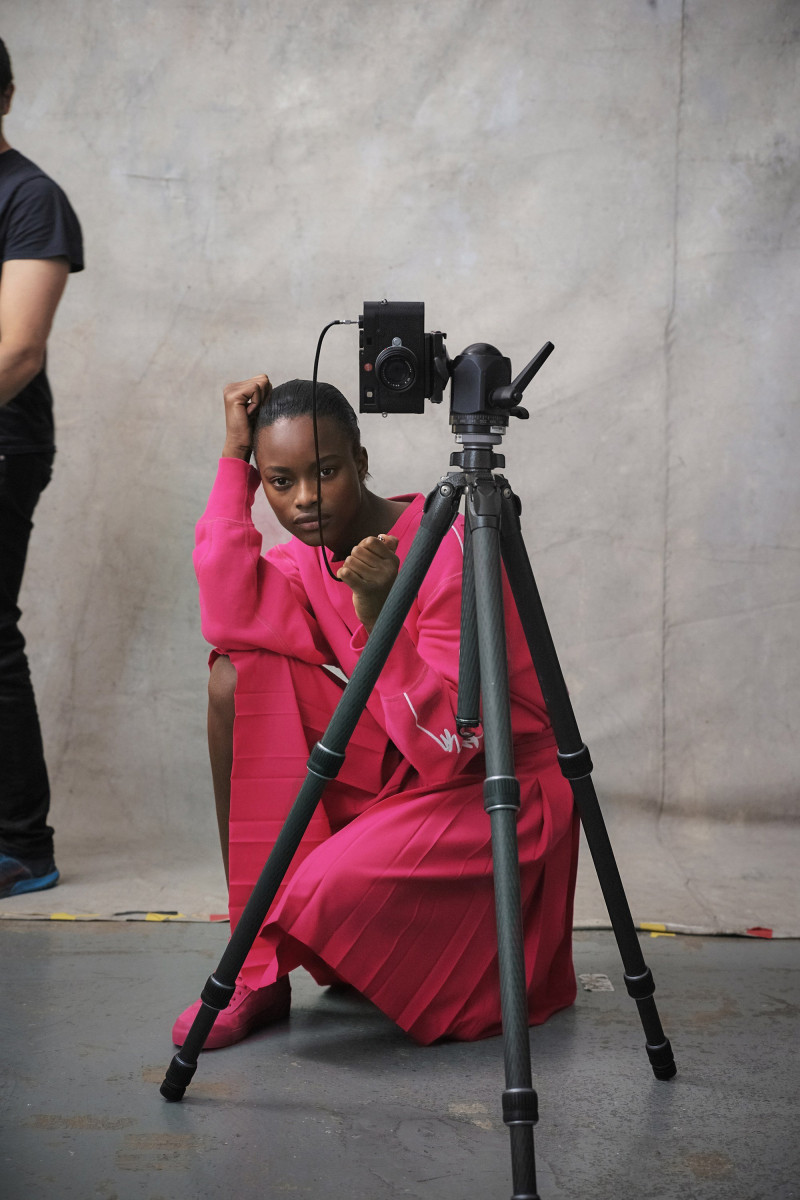 Mayowa Nicholas featured in  the rag & bone advertisement for Spring/Summer 2018
