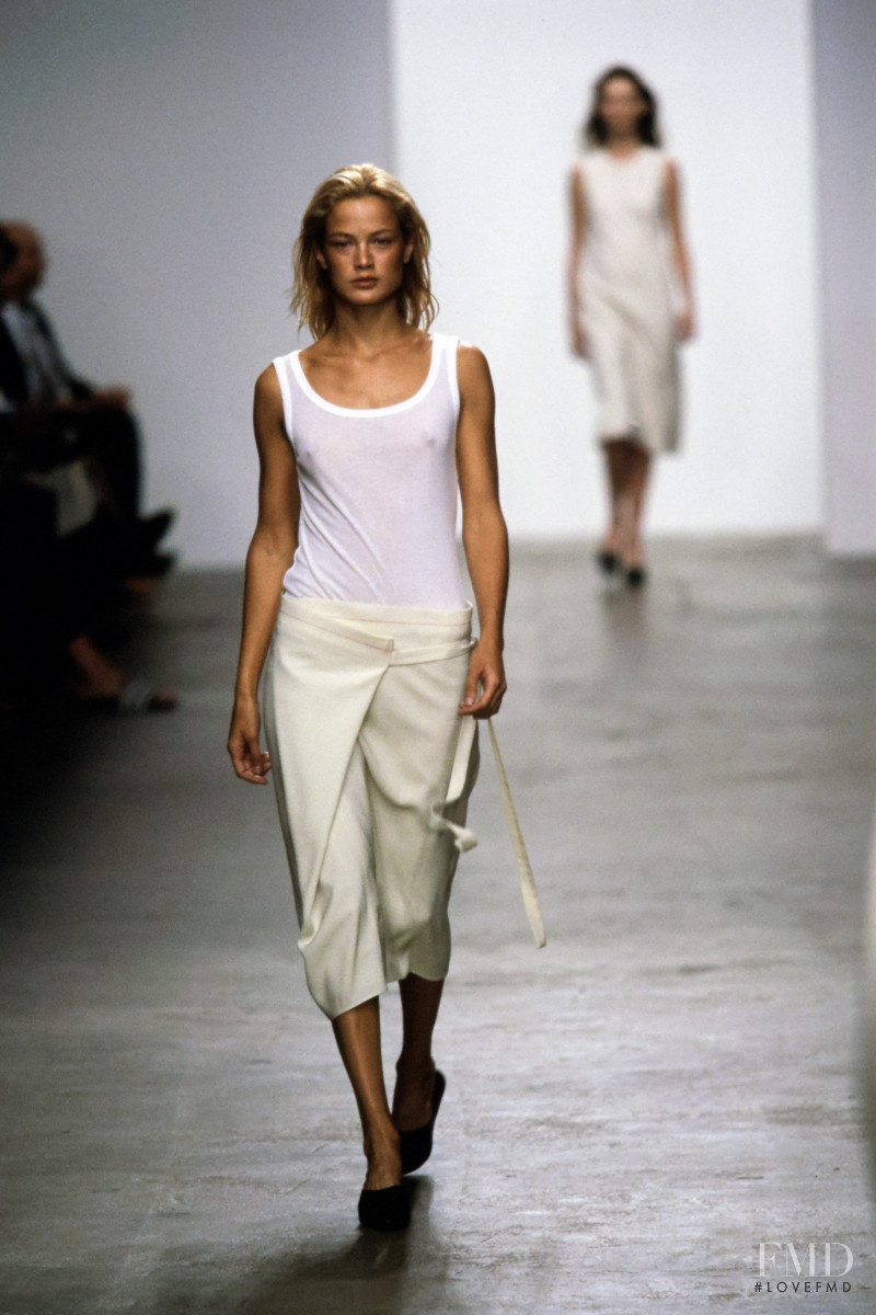 Carolyn Murphy featured in  the Calvin Klein 205W39NYC fashion show for Spring/Summer 1999