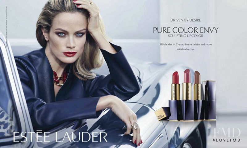 Carolyn Murphy featured in  the Estée Lauder Pure Color Envy advertisement for Spring/Summer 2017