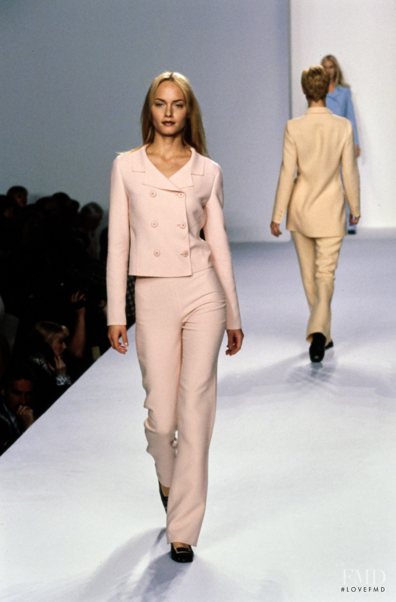 Amber Valletta featured in  the Calvin Klein 205W39NYC fashion show for Spring/Summer 1996