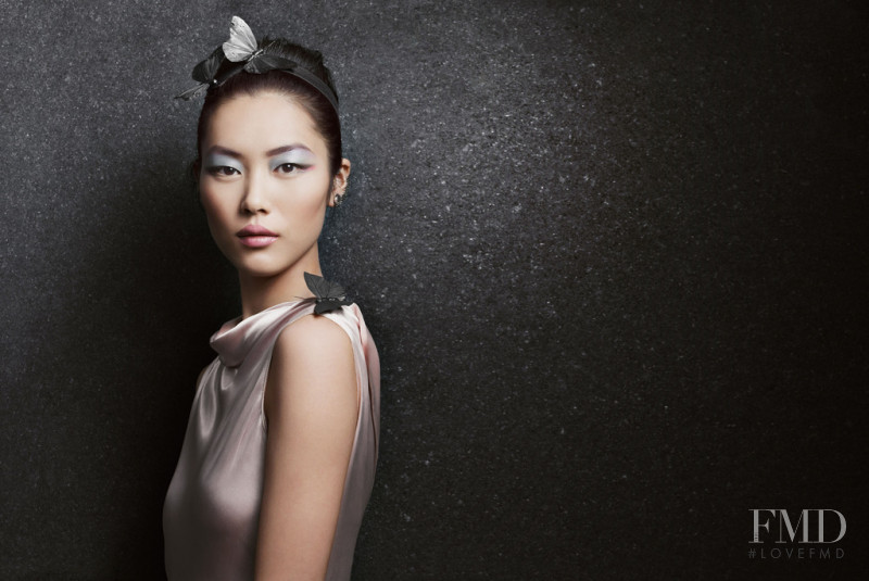 Liu Wen featured in  the Estée Lauder advertisement for Autumn/Winter 2010