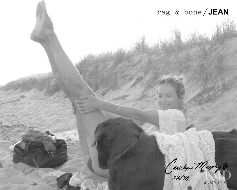 Carolyn Murphy featured in  the rag & bone DIY Project advertisement for Fall 2011