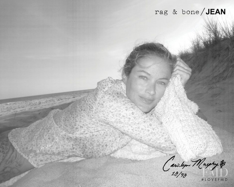 Carolyn Murphy featured in  the rag & bone DIY Project advertisement for Fall 2011