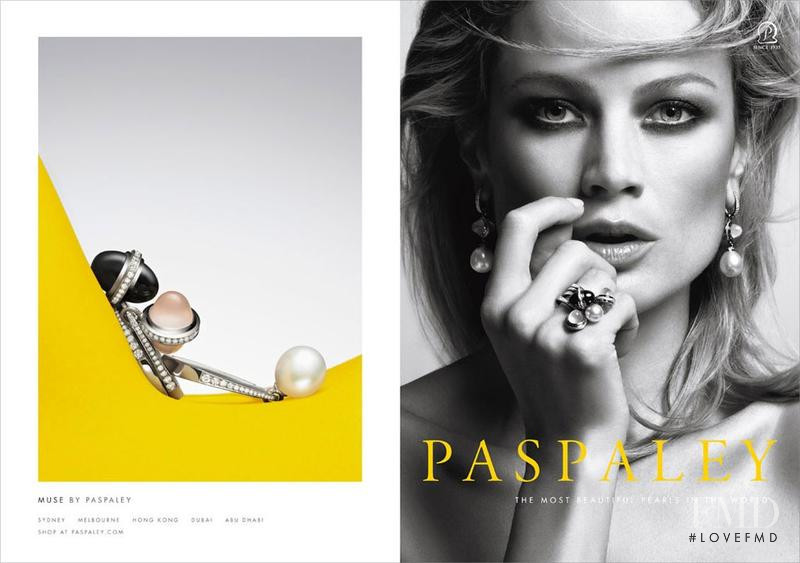 Carolyn Murphy featured in  the Paspaley advertisement for Autumn/Winter 2011