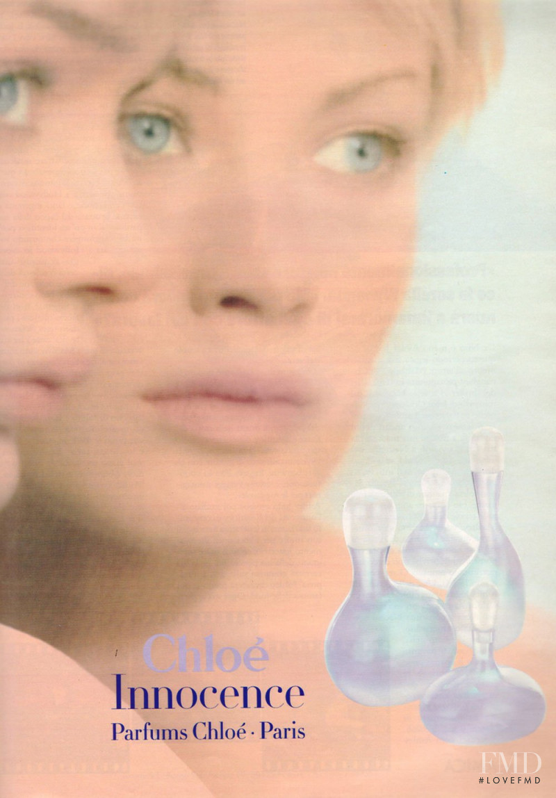 Carolyn Murphy featured in  the Chloe Innocence Parfums advertisement for Spring/Summer 1996