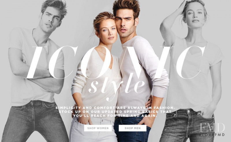 Carolyn Murphy featured in  the Joe Fresh advertisement for Spring/Summer 2014