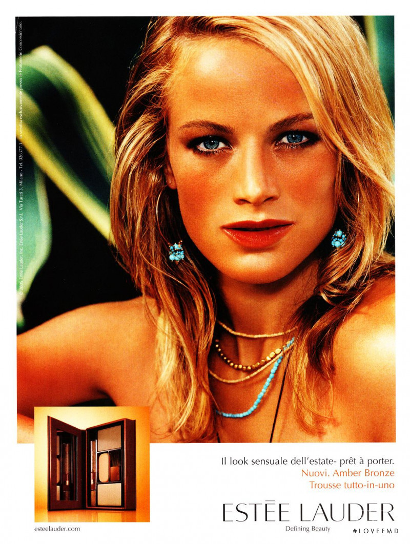Carolyn Murphy featured in  the Estée Lauder advertisement for Spring/Summer 2005