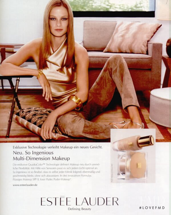 Carolyn Murphy featured in  the Estée Lauder advertisement for Spring/Summer 2005