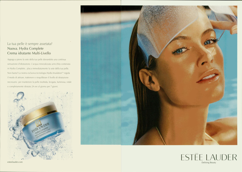 Carolyn Murphy featured in  the Estée Lauder advertisement for Spring/Summer 2005