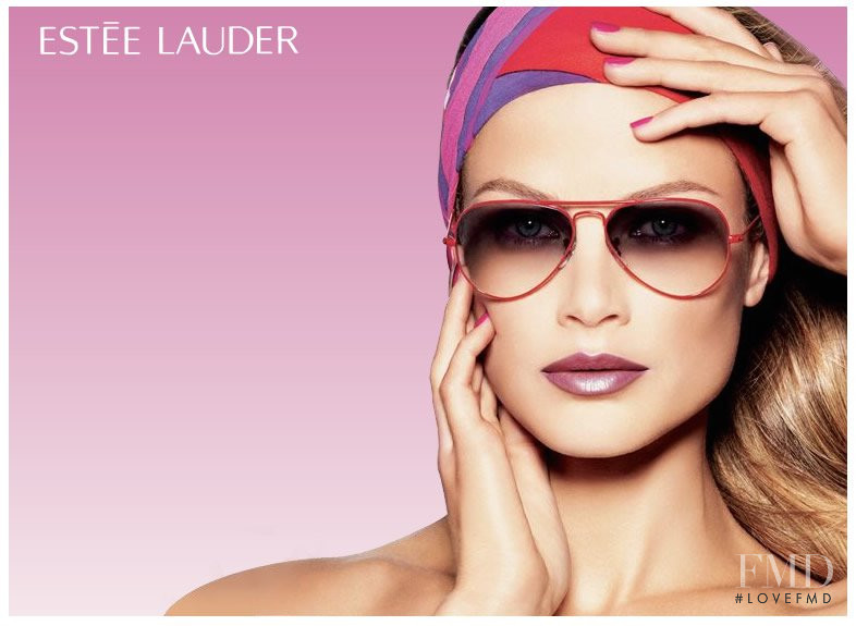 Carolyn Murphy featured in  the Estée Lauder advertisement for Spring/Summer 2008