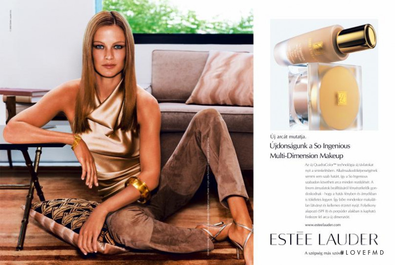 Carolyn Murphy featured in  the Estée Lauder advertisement for Spring/Summer 2008