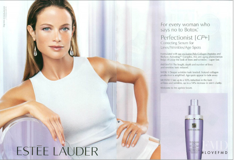 Carolyn Murphy featured in  the Estée Lauder advertisement for Spring/Summer 2008