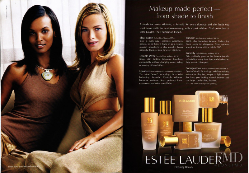 Carolyn Murphy featured in  the Estée Lauder advertisement for Spring/Summer 2008